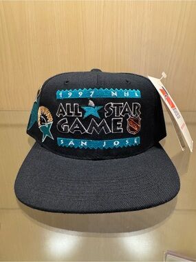 Vintage 1997 Sports Specialties NHL All Star Game SnapBack Hat San Jose